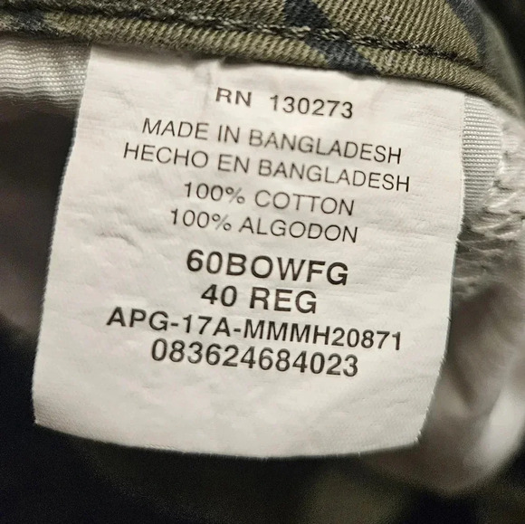 Wrangler Camo Cargo Shorts Men 40 - Picture 4 of 4